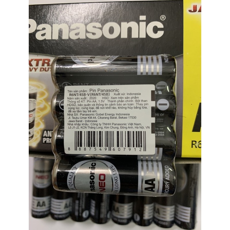 Pin AA Panasonic Neo (tiểu đen) 12 viên