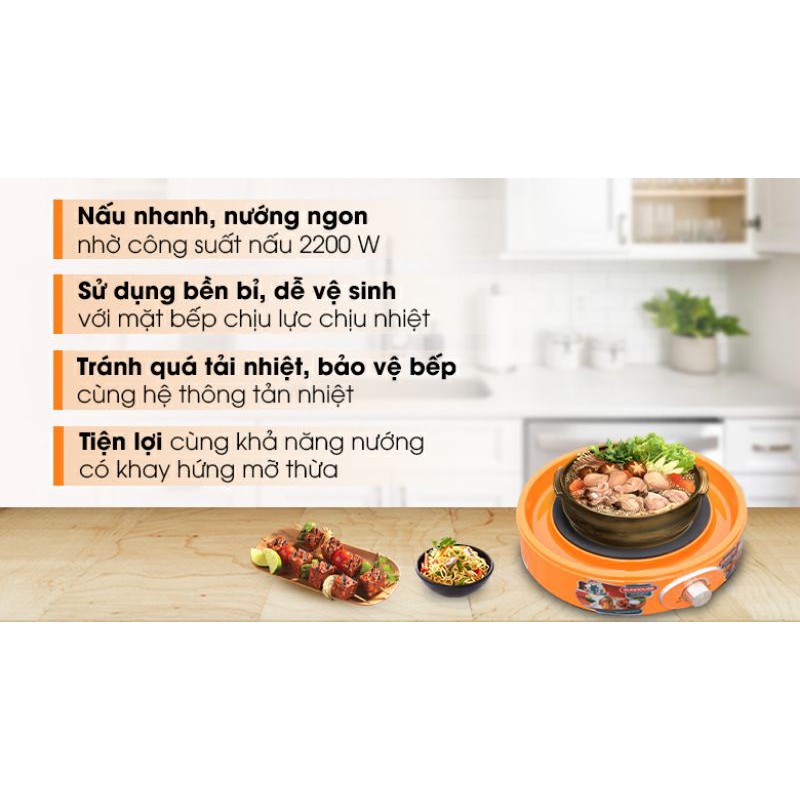 Bếp nướng Hồng ngoại Sunhouse SHD4668 Cao cấp