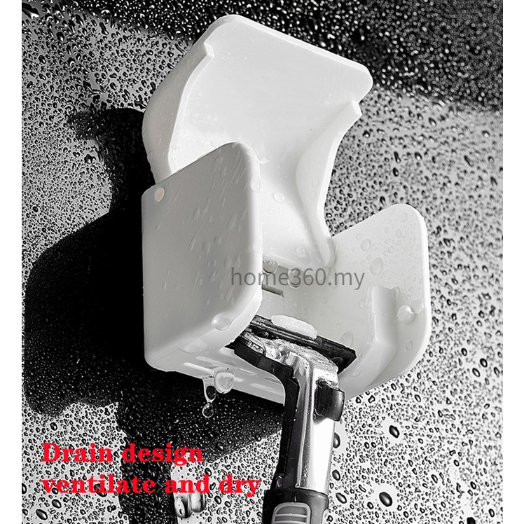 Giá để dao cạo râu/ phích cắm điện chống bụi gắn tường nhà tắm