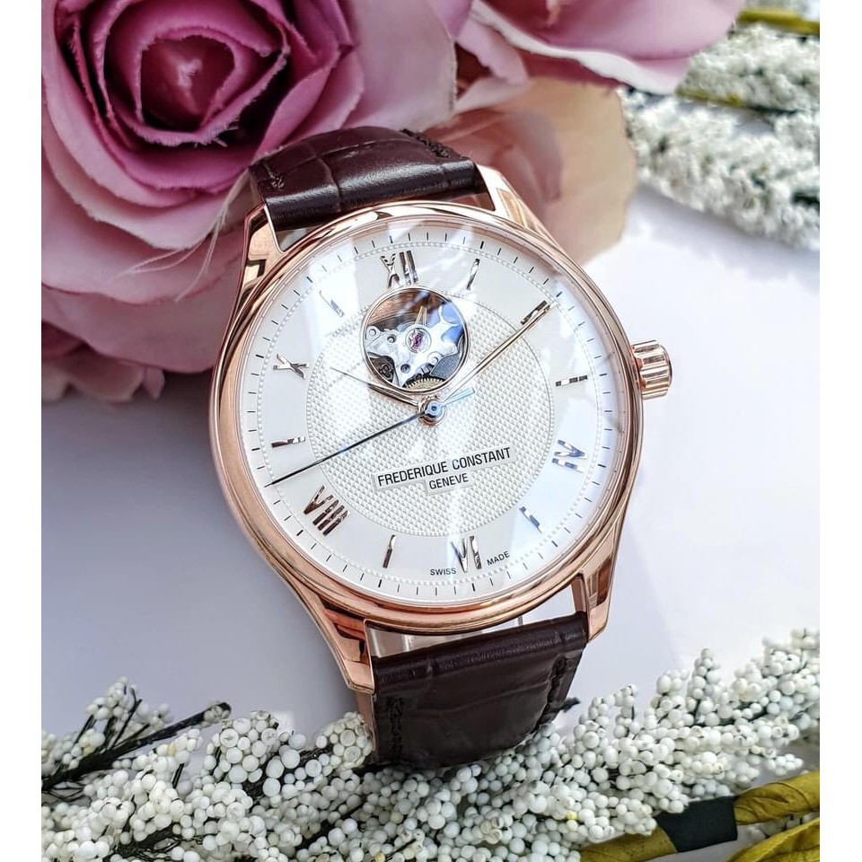 Đồng hồ nam chính hãng Frederique Constant Classics Heart Beat Automatic - Máy cơ tự động - Kính Sapphire