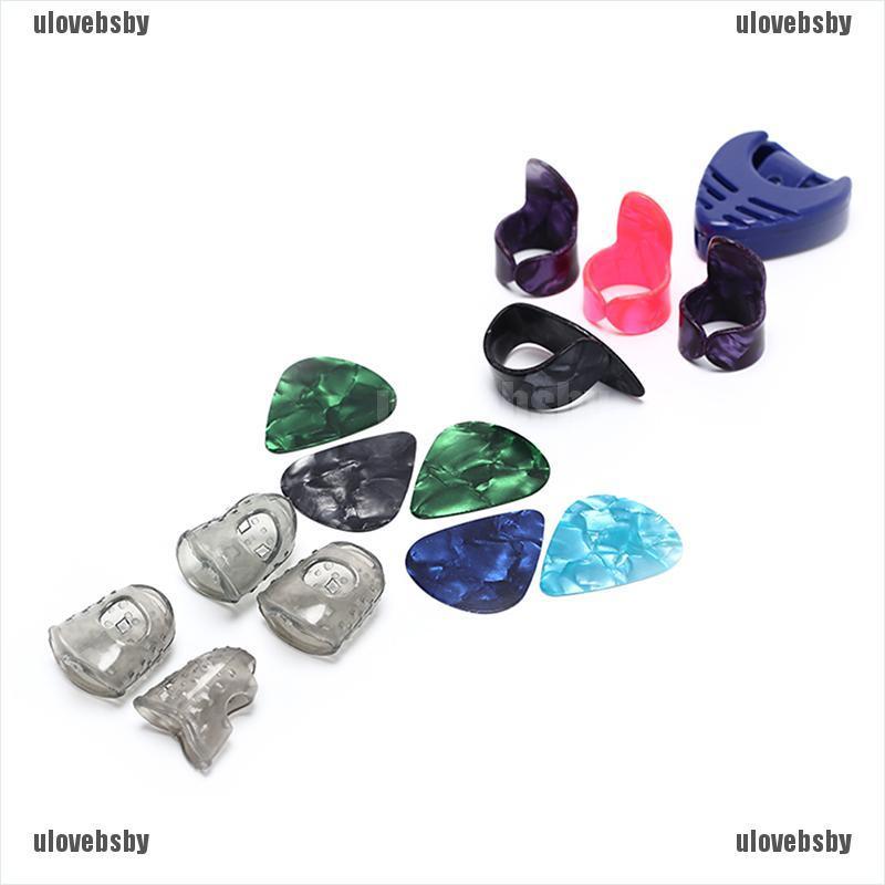 【ulovebsby】Guitar Accessories Silicone Fingertip Protectors Guitar Finger Pick