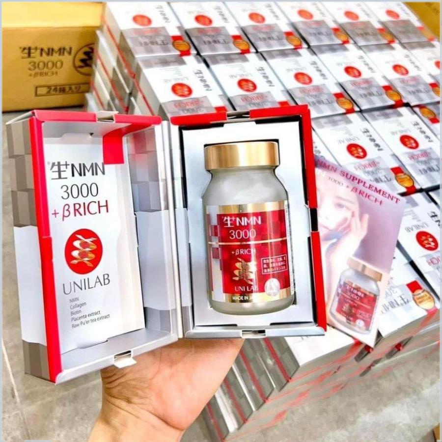 Viên Uống Trẻ Hóa NMN 3000 BRich Viên Uống Bổ Sung Collagen Chống Lão Hóa Nhật Bản Lọ 60 Viên