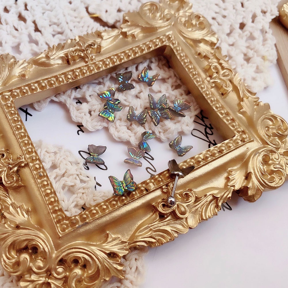 1 Khuyên Kẹp Vành Tai Hình Bướm Nhiều Màu Thời Trang Cho Nữ