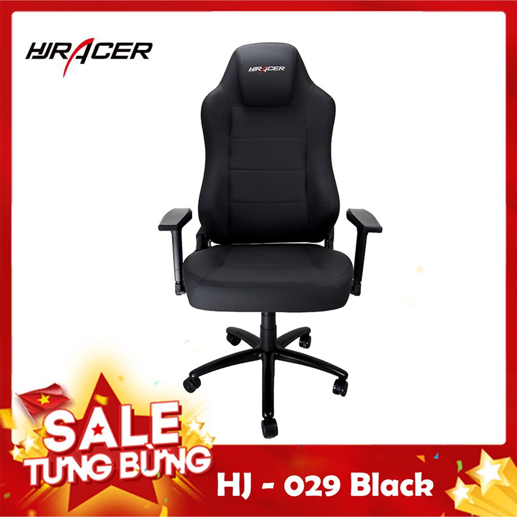 Ghế chơi game HJRACER - 029 Full Black Siêu Đẹp ( Bảo hành 2 năm )