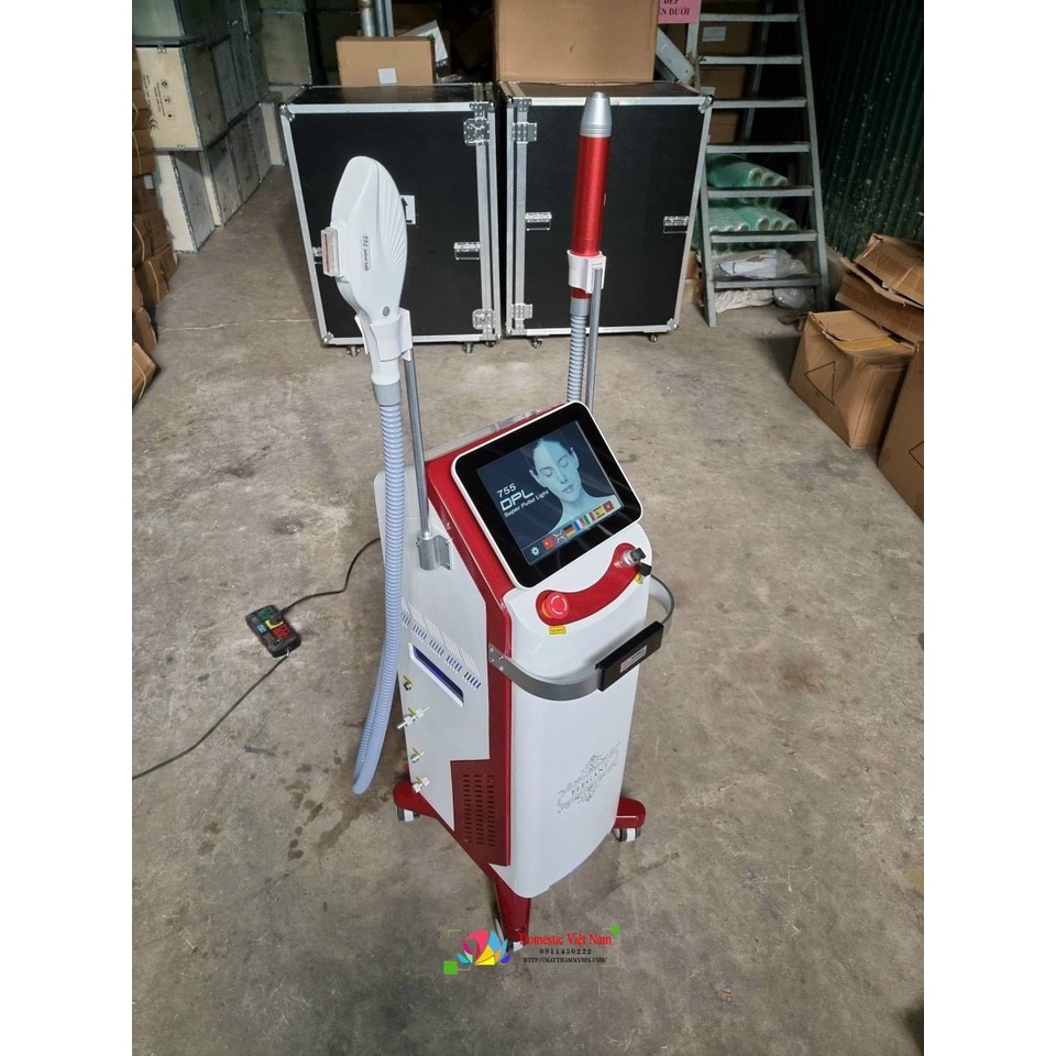 [ Hàng Loại 1 ] Máy Triệt Lông ELEGANT 2IN1 Triệt Lông Laser Xóa Xăm 2023