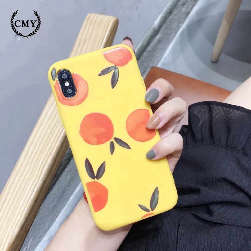 Ốp điện thoại họa tiết trái cam cho iPhone11/11Pro 11 Pro Max X XR XS XS MAX 6 7 8 plus SE | BigBuy360 - bigbuy360.vn