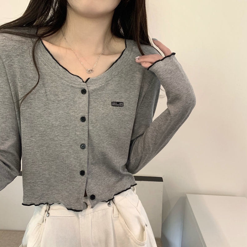 Áo Thun Lửng Tay Dài Phong Cách Hàn Quốc Thời Trang Cho Áo phông Nữ NZ-TX-342