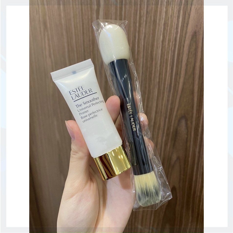 SET 2 món CỌ , KEM LÓT ESTEE LAUDER THE SMOOTHER + BRUSH DUO