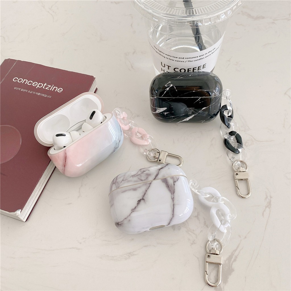 Vỏ đựng hộp sạc tai nghe họa tiết vân đá cho iPhone AirPods Pro AirPods 1/2 | BigBuy360 - bigbuy360.vn