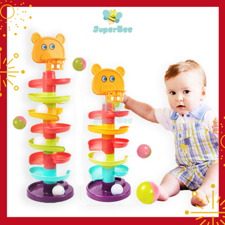 Đồ Chơi Bóng Rổ Cho Bé SuperBee, Ném Bóng Cầu Trượt Trong Nhà Dành Cho Bé Dưới 1 Tuổi, Đồ Chơi Nhựa ABS An Toàn