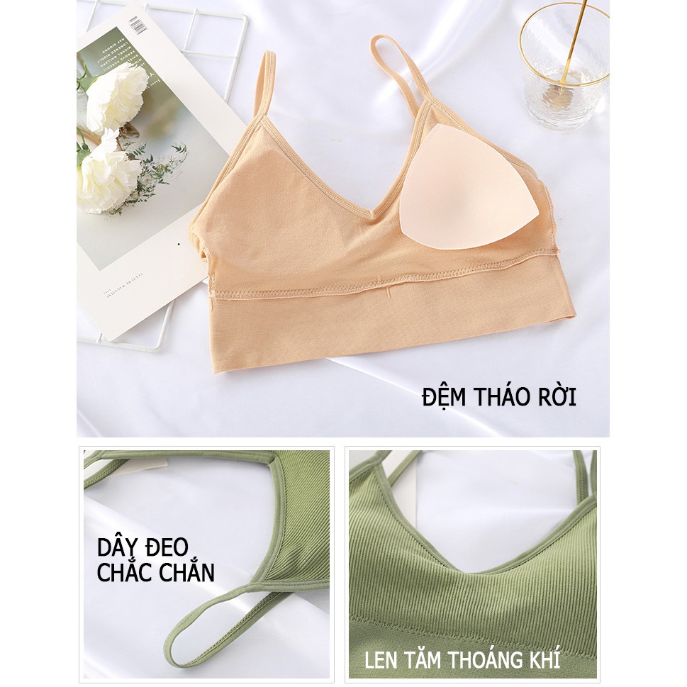 Áo bra lưng chữ u, áo lót nữ len tăm không gọng xuất Nhật KYTO 201 | BigBuy360 - bigbuy360.vn