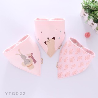 Set 3 yếm tam giác cotton cao cấp YTG022