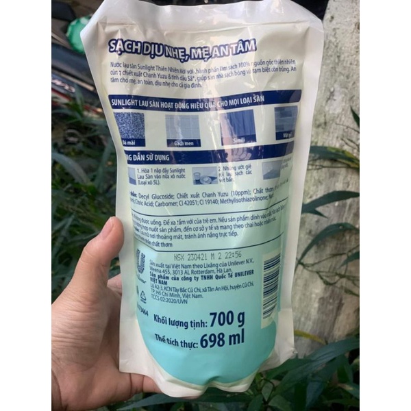 Nước lau sàn Sunlight túi 700ml