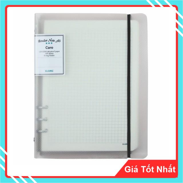 Sổ Caro File Kẹp Còng Klong - Kẹp Còng 6 Chấn Lưu, Thay Đổi Ruột Sổ Dễ Dàng Khi Sử Dụng