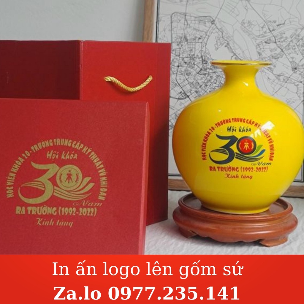 In logo thương hiệu Bình hoa decor, bình gốm sứ bát tràng cao cấp làm quà tặng doạnh nghiệp, khách hàng