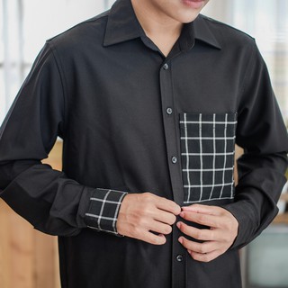 SIÊU GIẢM GIÁ - Áo sơ mi nam Tay dài, công sở, màu trắng và đen