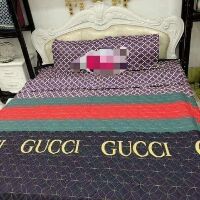 Bộ chăn ga gối poly trần bông phủ 3 vế