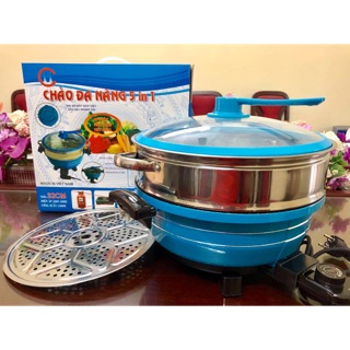 Chảo lẩu điện đa năng 2 tầng CH ( made in Viet Nam )