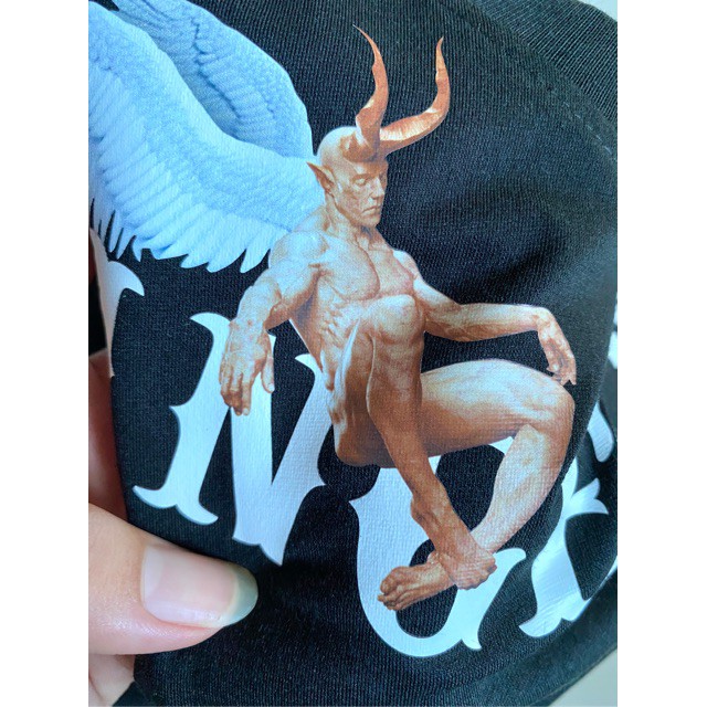 Áo thun nam nữ, áo phông Angel Devil ,  form dáng unisex kết hợp với hình in trước ngực cực sịn sò M7