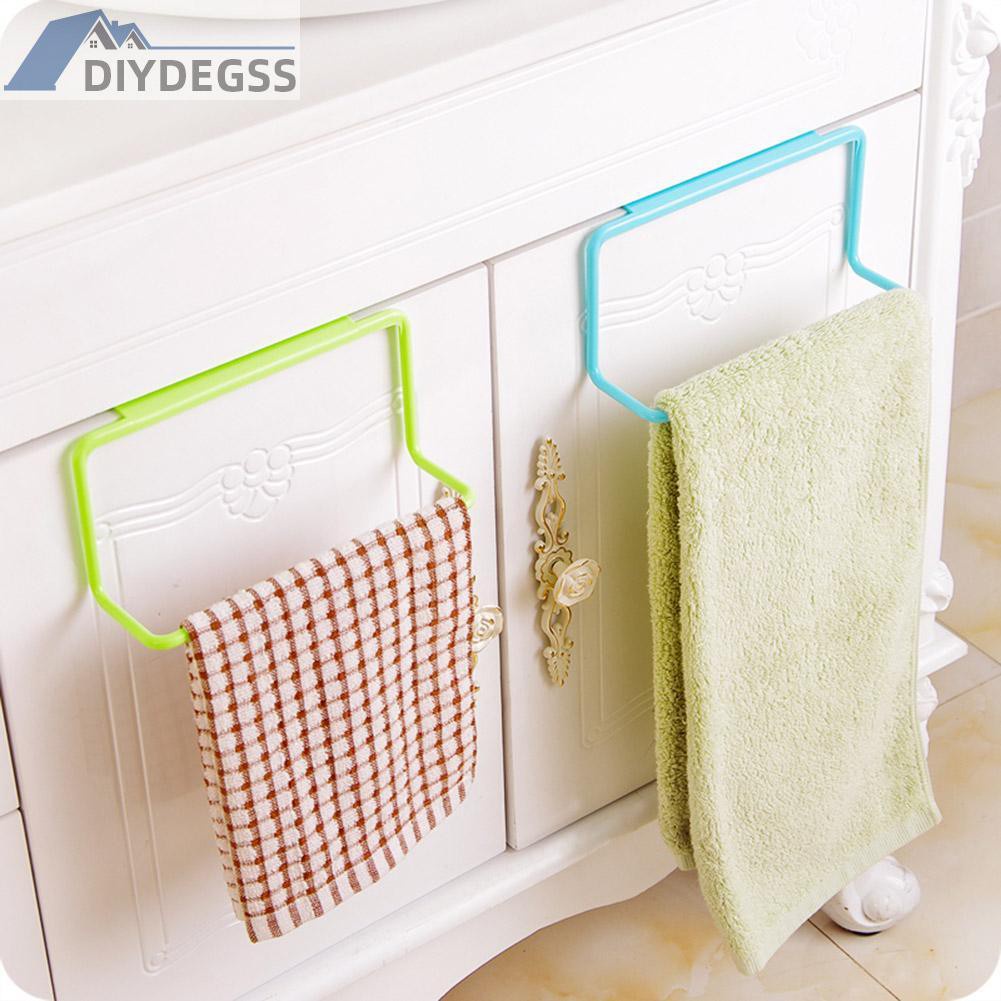 Diydegss2 Towel Rack Hanging Holder Cupboard Kitchen Cabinet Bathroom Towel Rack