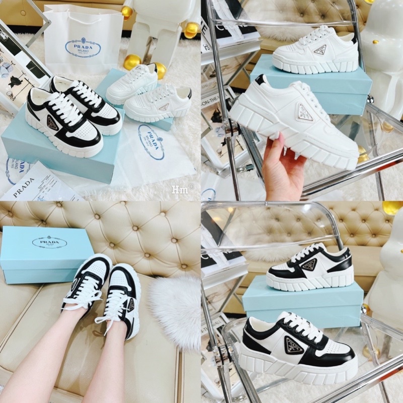 giày thể thao prada đế bánh mì fullbox