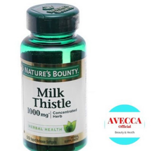 Viên Uống Thanh Lọc, Giải Độc Gan Từ Tinh Chất Hạt Cây Kế Sữa Nature's Bounty Milk Thistle (50 Viên)