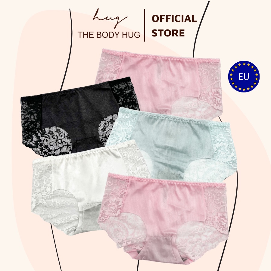 Combo 5 Quần Lót Ren Nữ THE BODY HUG Chip Mềm Mại Mịn Thoáng Mát Co Giãn Ôm Cơ Thể Sexy Mát Mẻ P2439