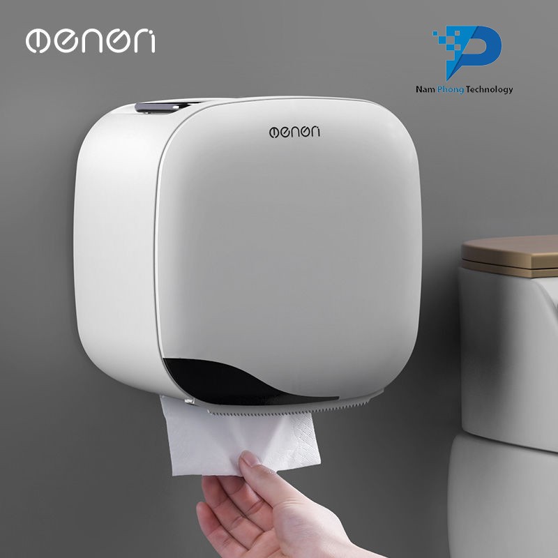 HỘP ĐỰNG GIẤY VỆ SINH DÁN TƯỜNG CAO CẤP OENON - HÀNG CHÍNH HÃNG