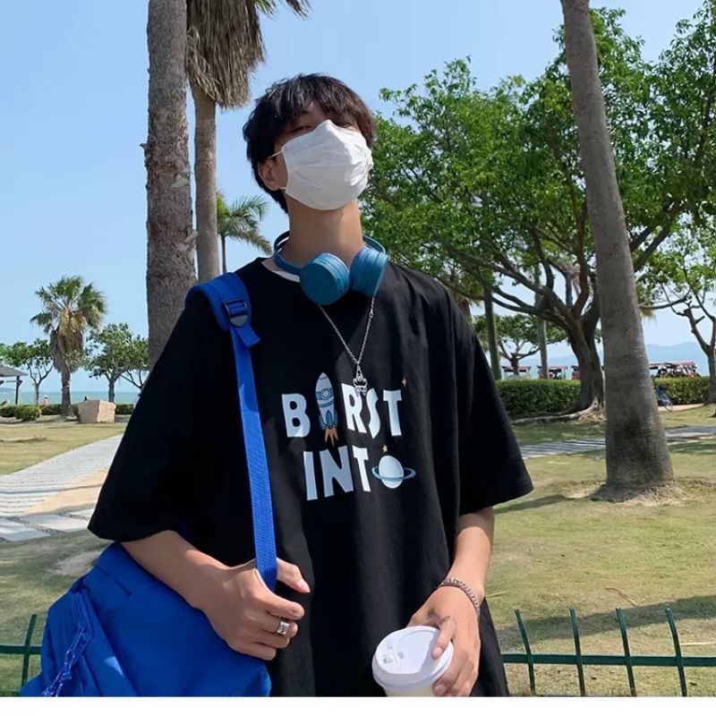 Áo thun tay lỡ unisex Birst Into