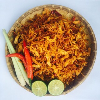1KG KHÔ GÀ LÁ CHANH CAY NGON LOẠI 1 - đạt VSATTP