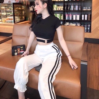 Sét Bộ Crotop Quần Baggy