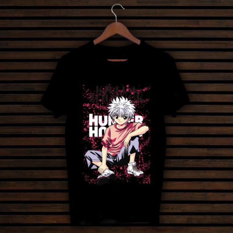 HOT🔥Áo thun in hình Killua shirt/killua tshirt/hunter x hunter  cổ tròn thời trang nam