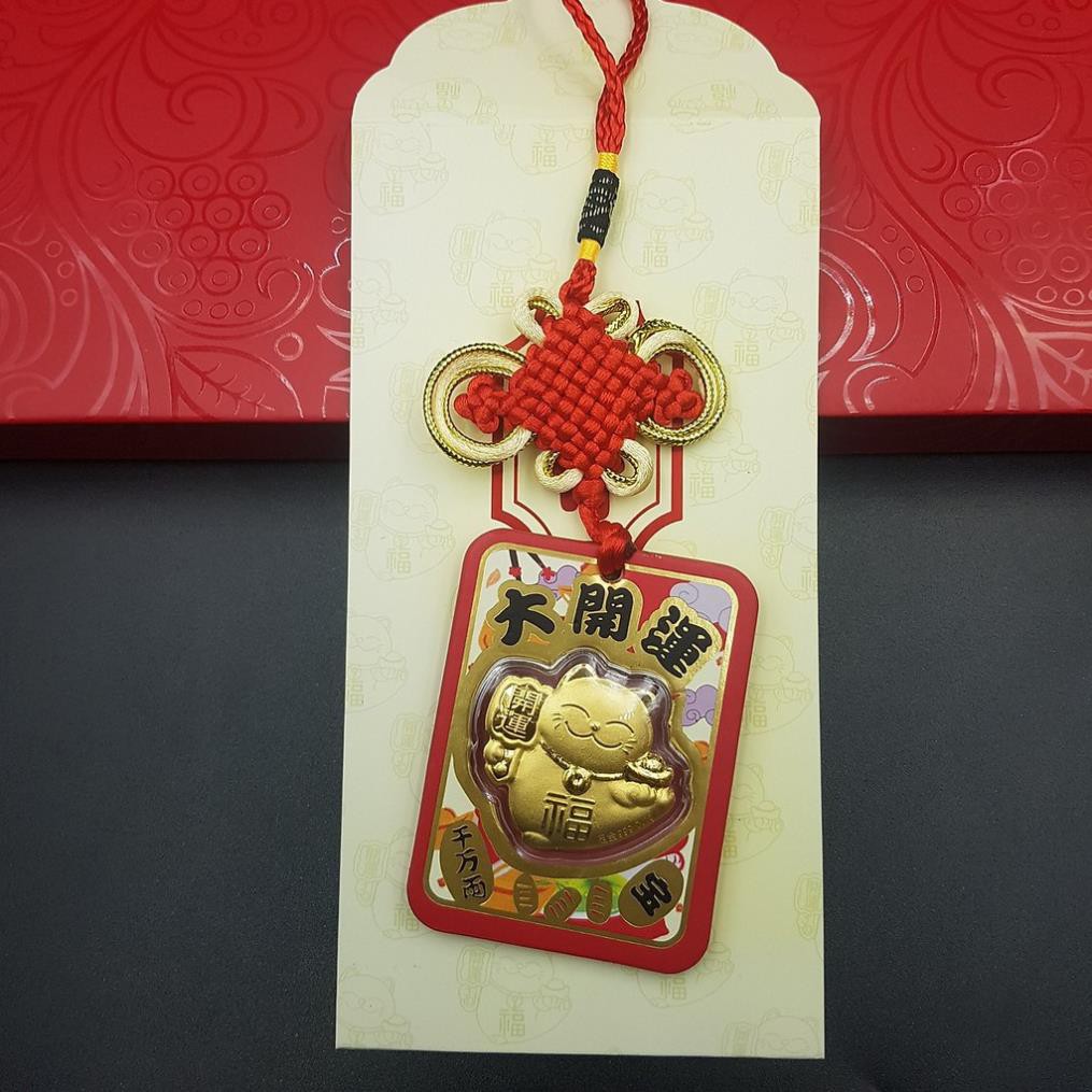 Mèo Thần Tài Vàng Maneki Neko Nhật Bản 24K