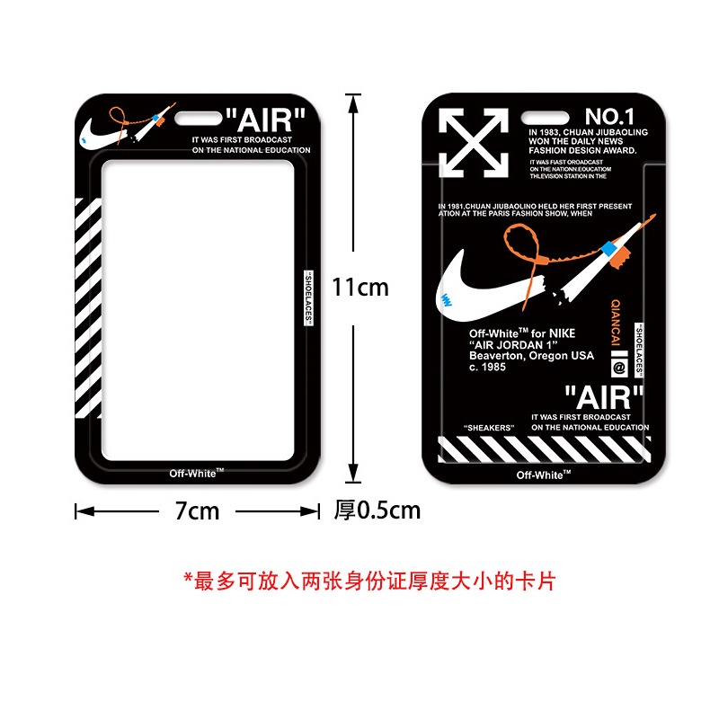 Dây Đeo Thẻ Tên/Thẻ ID In Logo Nike Thời Trang Chất Lượng Cao
