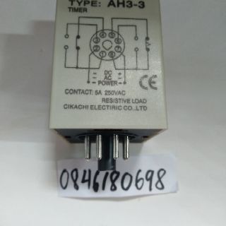 Rơ le thời gian CKC AH3-3 chưa kèm đế