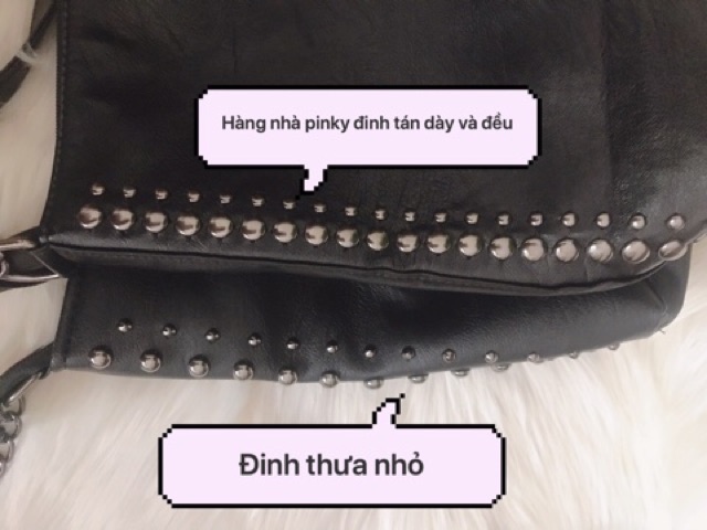 [SẴN - Loại 1 có clip so sánh] Túi tote da mềm đeo vai, đeo chéo đinh tán quai xích Hàn Quốc, vừa A4 - P025 | BigBuy360 - bigbuy360.vn