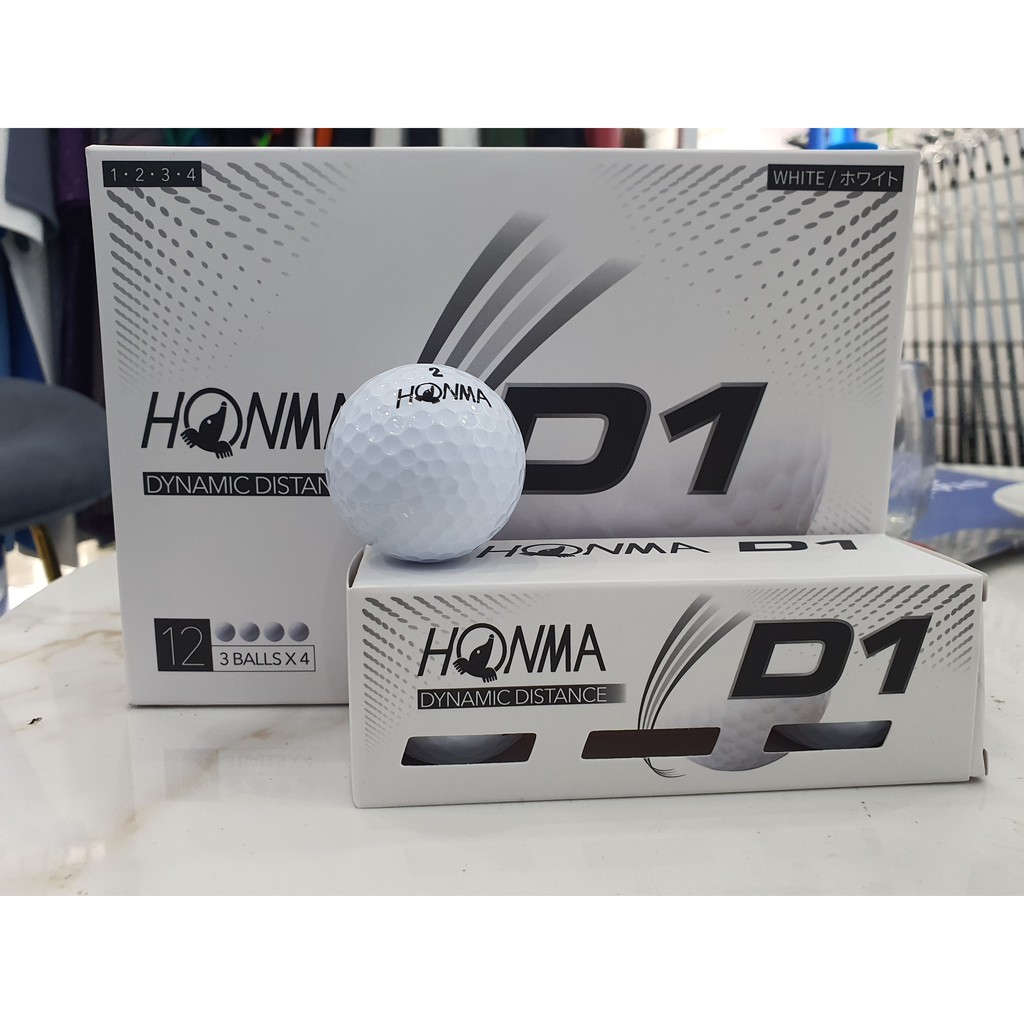 1 hộp Bóng Golf Honma D1, New 2021