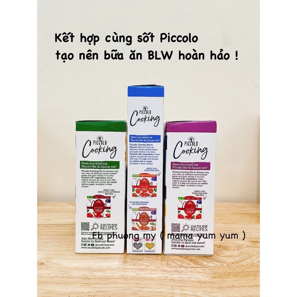 Date 5,9/2024- Mì Nui Piccolo pasta hữu cơ organic cho bé 6,7,10,12 tháng của Anh