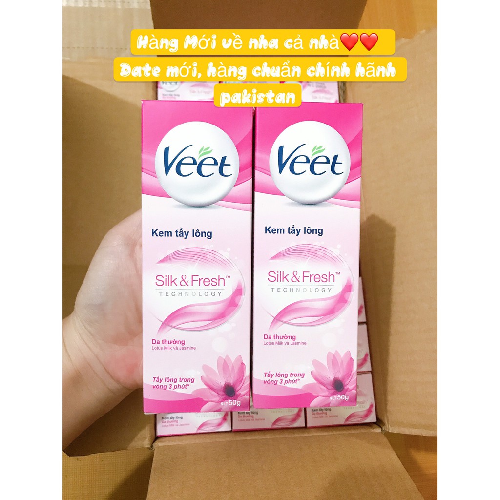 KEM TẨY LÔNG VEET DÀNH CHO DA THƯỜNG 25G-50G( hàng chính hãng phân phối bởi cty DKSH Việt Nam)