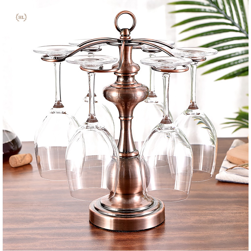 Giá treo ly rượu vang  | TREO LY VANG 2022 DECOR CHẤT LIỆU HỢP KIM ĐỒNG HỒNG CAO CẤP H19 - H44