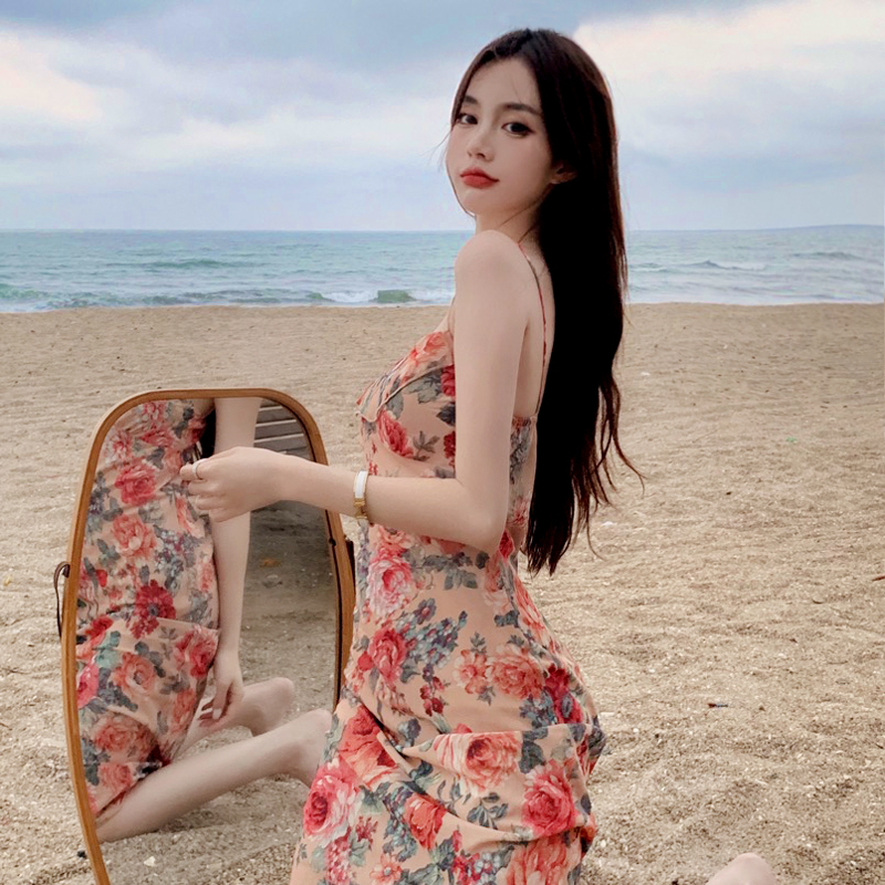 Đầm Maxi Hai Dây In Họa Tiết Xinh Xắn Dành Cho Nữ | BigBuy360 - bigbuy360.vn