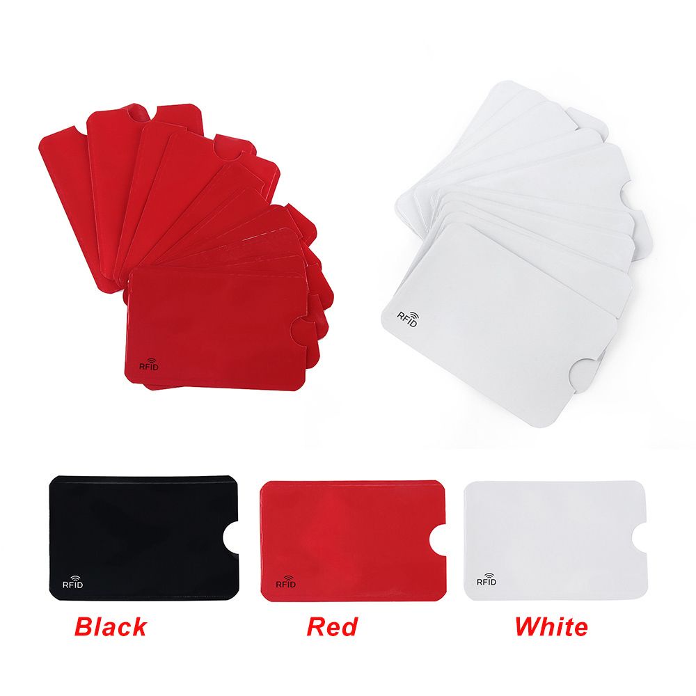 Set 5 Vỏ Nhôm Bọc Thẻ Từ Rfid An Toàn Chống Trộm Nhiều Màu Sắc