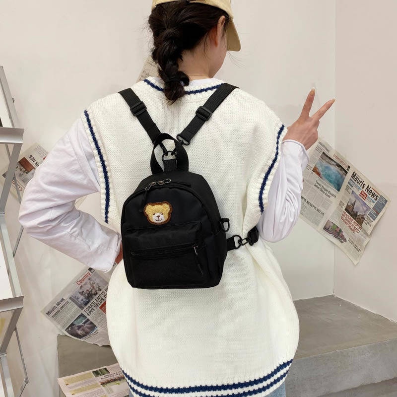 Ba Lô Vải Oxford Mini Thêu Họa Tiết Hoạt Hình Đáng Yêu Có Sức Chứa Lớn 2021 Thời Trang Dành Cho Học Sinh