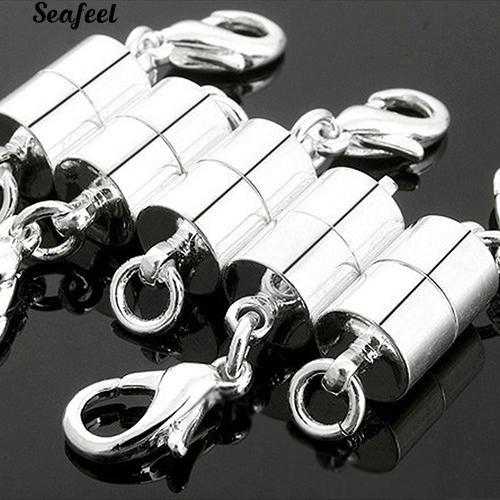 Set 5 Khóa Cài Nam Châm Hình Trụ Dùng Làm Vòng Tay / Dây Chuyền
