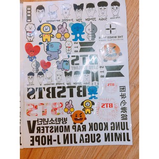 Hình xăm tatoo BTS