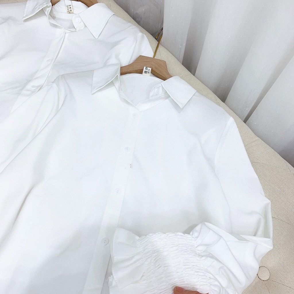 Áo sơ mi trắng nữ công sở MIA1992 cao cấp - áo sơ mi nữ kiểu dáng basic dễ phối đồ chất liệu cotton | BigBuy360 - bigbuy360.vn