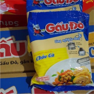 10 gói cháo Gấu Đỏ gà/ thịt bằm