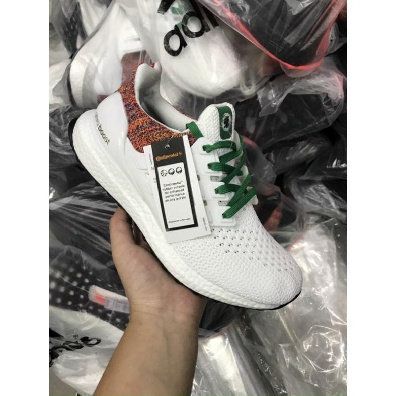 𝐓Ế𝐓 (SALE SỐC_ẢNH THẬT_FULL BOX) Giầy Thể Thao Sneaker ultra boots 4.0 Trắng thổ cẩm dây xanh ^ g "