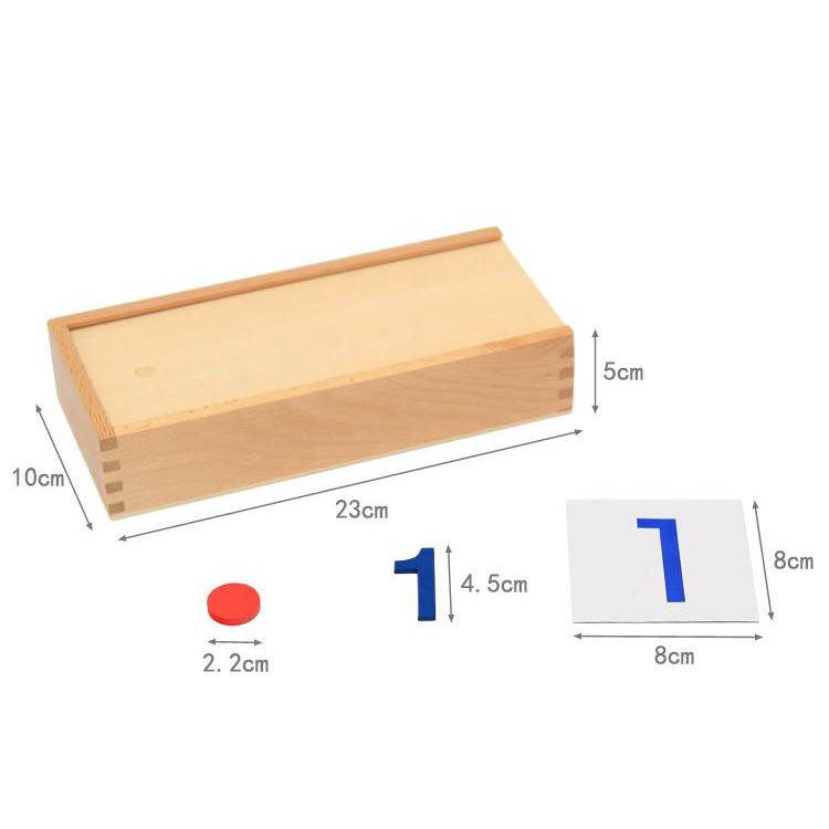 Đồ chơi giáo dục - Bộ học nhận biết số, đếm số và chẵn lẻ Montessori bằng gỗ - DOZKIDZ