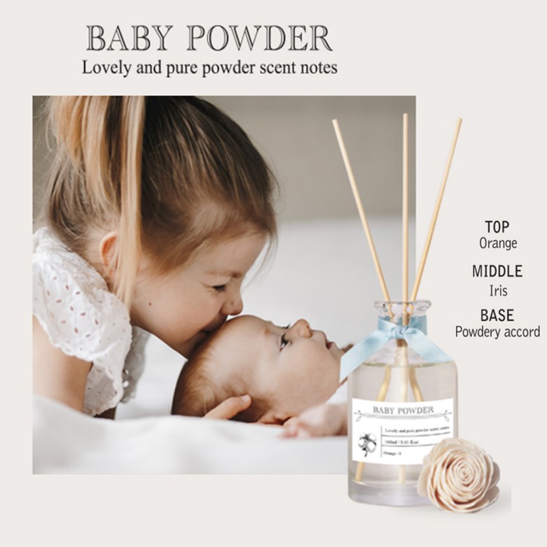 Tinh Dầu Aronica Khuếch Hương Pure Sola Baby Powder Hàn Quốc 160ml